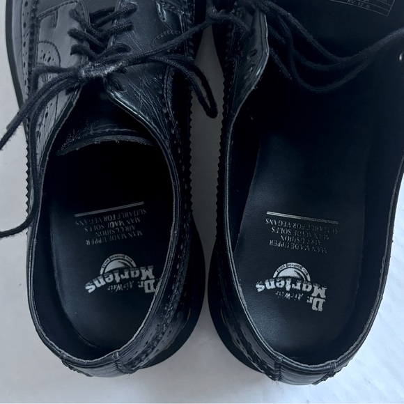 DR. MARTENS' 3989 Vintage Brogue Lace Up Wingtip Oxford Leather Shoes Black Sz 7 - Picture 7 of 17